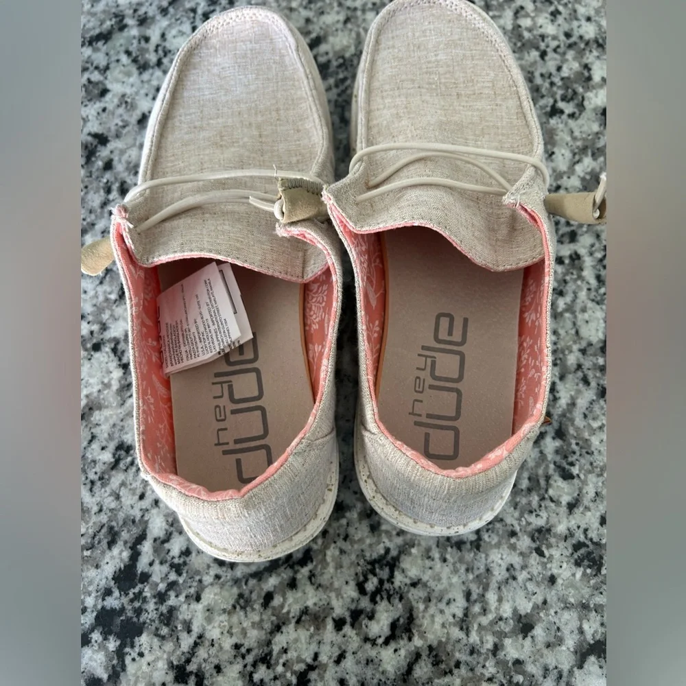 Hey Dude Wendy Chambray Shoe-Women’s. Size 10 - Picture 2 of 5